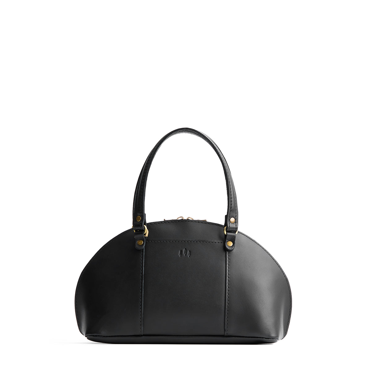 Black*Small | A half circle crossbody bag with handles and removable crossbody strap 