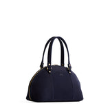 Velvet Blue Small | A half circle crossbody bag with handles and removable crossbody strap 