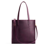 Larkspur North/South | Structured large tote bag with overlapping panels and crossbody strap