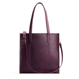 Larkspur*North/South | Structured large tote bag with overlapping panels and crossbody strap