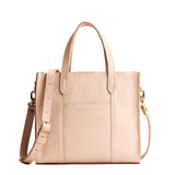 Moonflower Classic | Structured mid-size tote bag with overlapping panels and crossbody strap