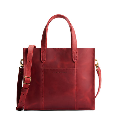 Phoenix*Classic | Structured mid-size tote bag with overlapping panels and crossbody strap