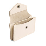 Bone Classic | Small leather wallet with snap closure