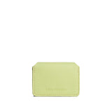 Shadow Lime | Small leather wallet with snap closure