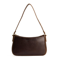 Coldbrew*Small | Petite bean shaped shoulder bag with a zipper closure