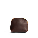 Coldbrew Mini | Compact leather pouch with top zipper