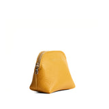 Sunshine Mini | Compact leather pouch with top zipper