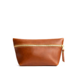 Honey Large | Large leather makeup bag with zipper