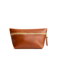 Honey*Large | Large leather makeup bag with zipper