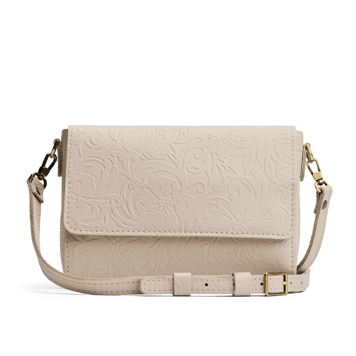 Jasmine | Leather Crossbody Bag with Magnetic Messenger Bag Closure