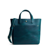 Westward Blue Classic | Crossbody tote bag with snap closure and front pocket