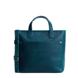 Westward Blue Zipper | Crossbody tote bag with zipper closure and front pocket