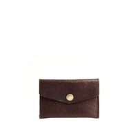 Coldbrew | Small leather card wallet with snap closure