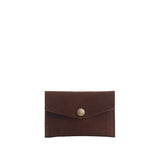 Stagecoach | Small leather envelope card wallet with snap closure