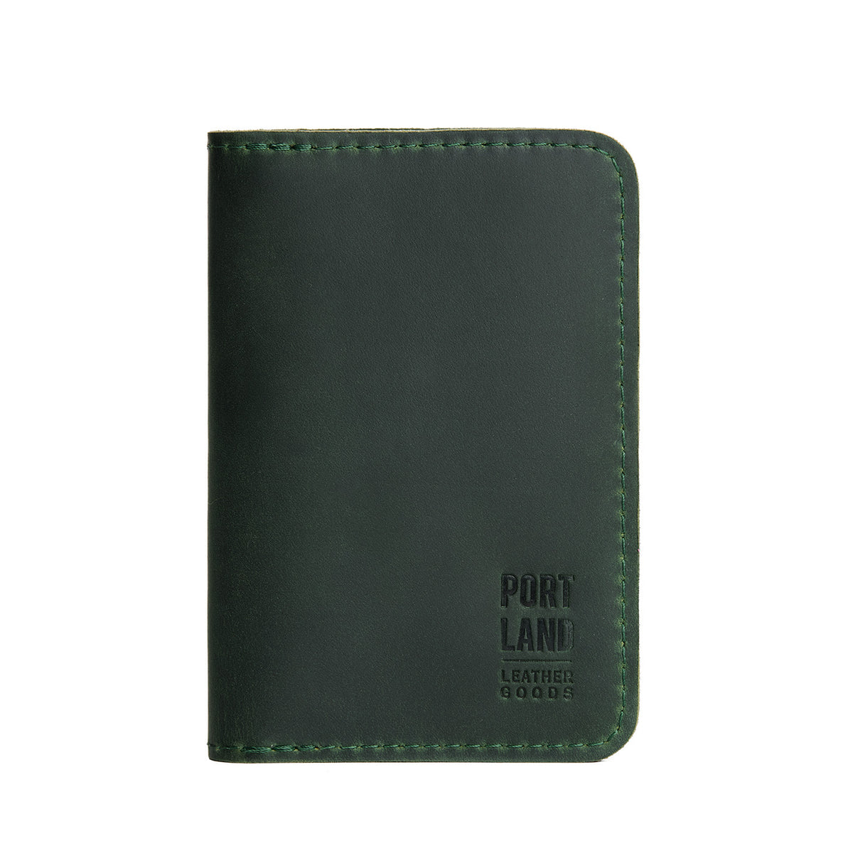 Evergreen | Leather passport case with PLG logo
