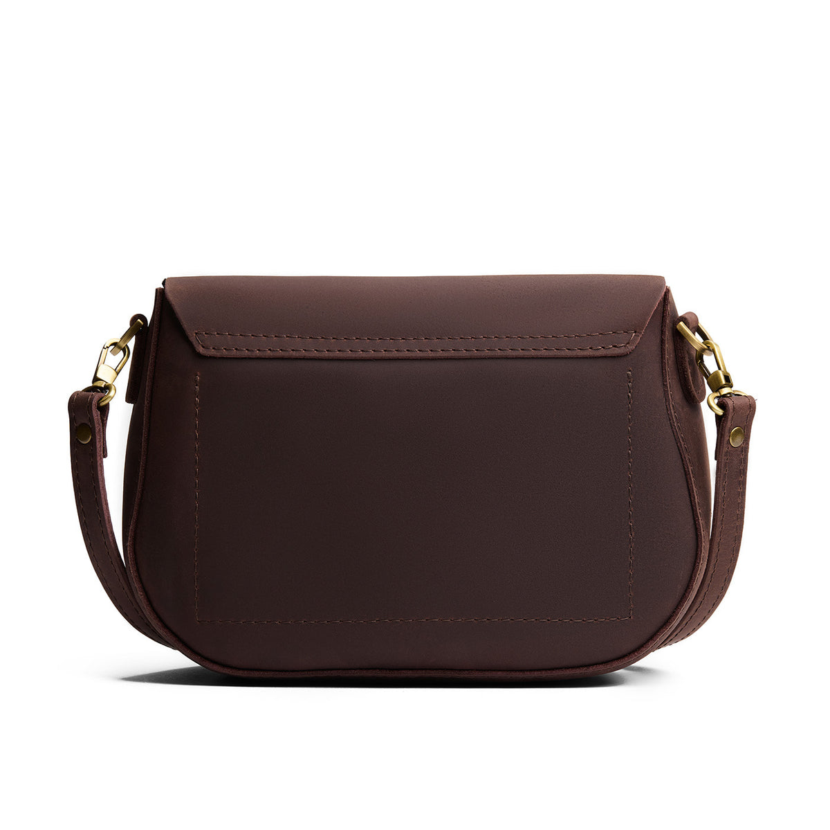 Moose*Large | Petite leather Crossbody with a flap and magnetic closure