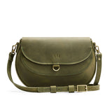 Old Growth Large | Leather Crossbody with a flap and magnetic closure