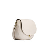Bone Small | Petite leather Crossbody with a flap and magnetic closure
