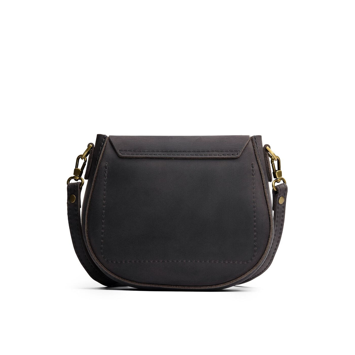 Full Moon*Small | Petite leather Crossbody with a flap and magnetic closure
