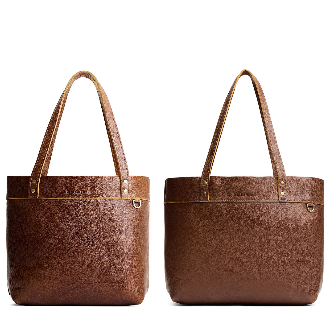Asheville | Side by side comparison of both sizes of the Montana Tote