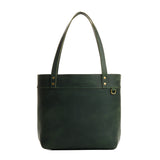 Evergreen Medium Classic | Leather tote bag with riveted straps and exterior key loop