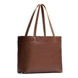 Asheville Large Classic | Leather tote bag with riveted straps and exterior key loop