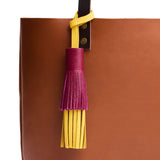Canary | A two tiered fringe tassel on a Tote Bag
