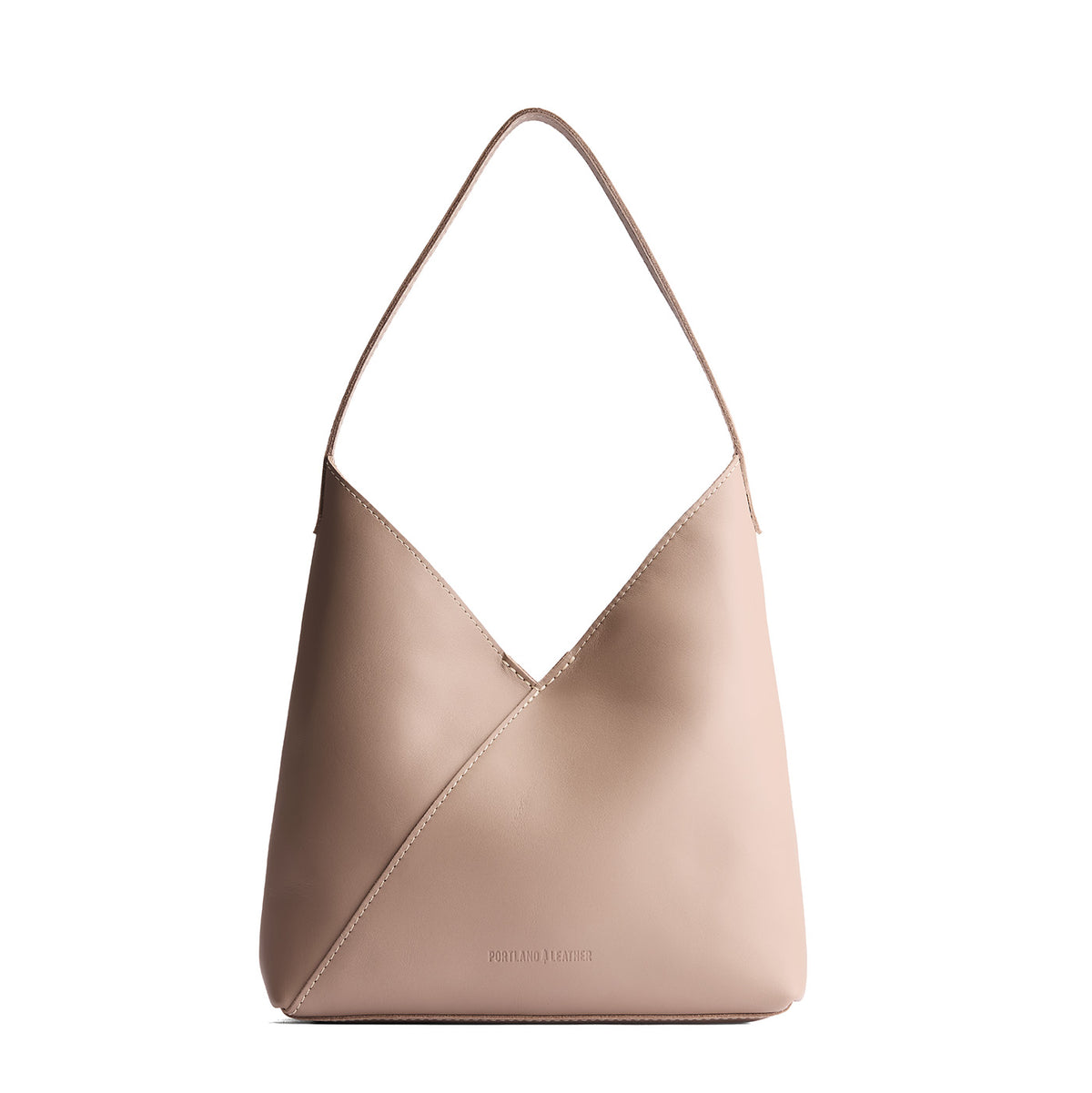Stone*Large | Mid-size shoulder bag with magnetic snap closure