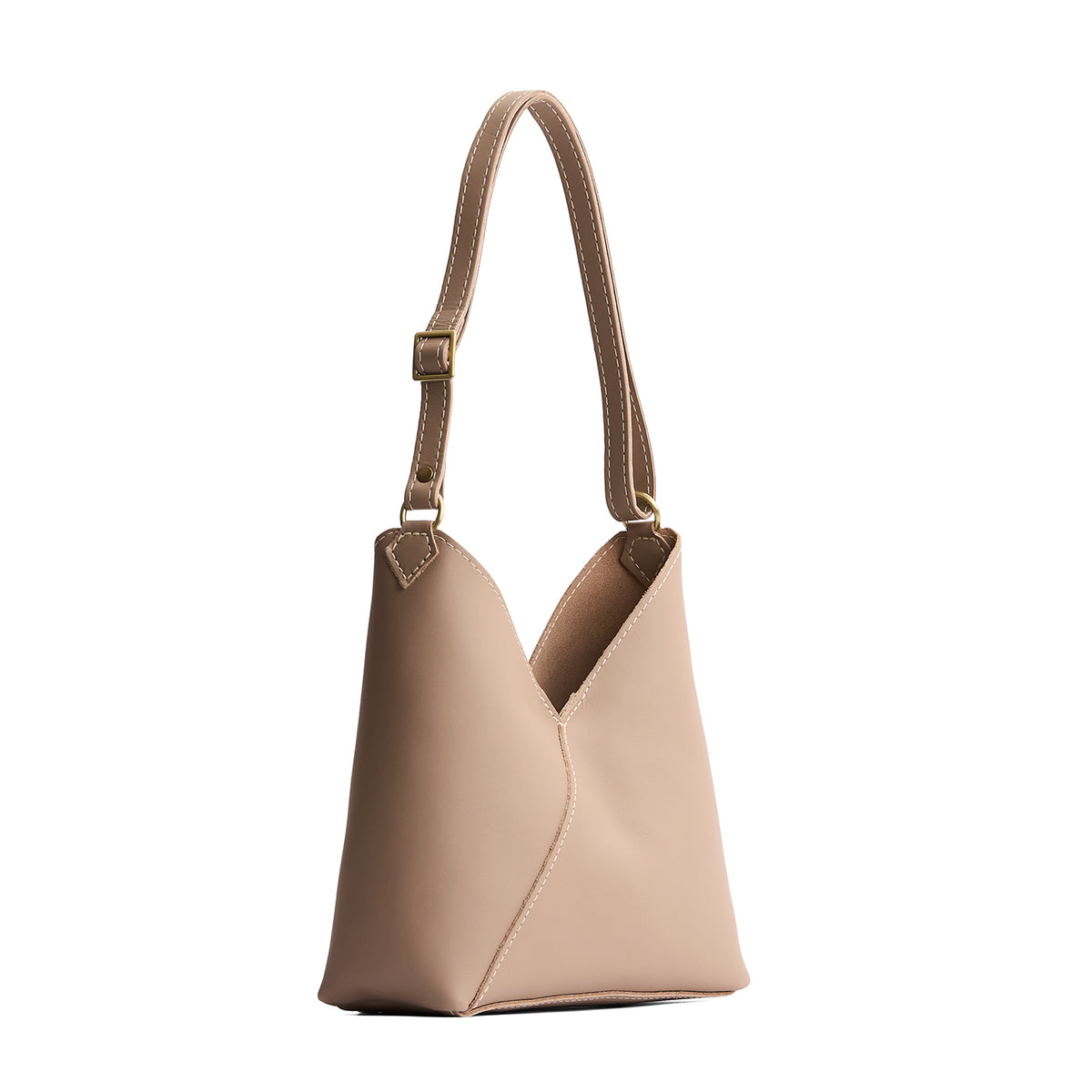 Stone*Small | Petite shoulder bag with adjustable strap and magnetic snap closure