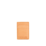 Naturale | Leather card holder with two slots on each side