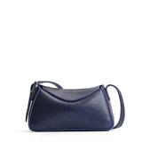 Cobalt Small | Leather Crossbody with a flap and magnetic closure