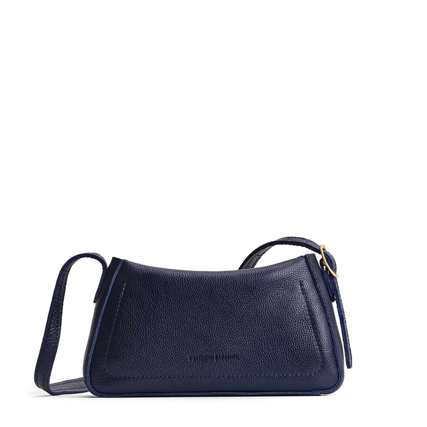 Cobalt*Small | Leather Crossbody with a flap and magnetic closure