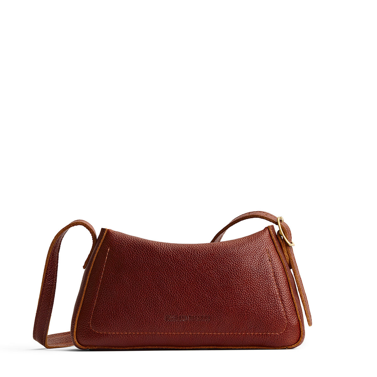 Nutmeg*Small | Leather Crossbody with a flap and magnetic closure