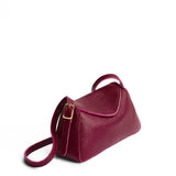 Orchid Small | Leather Crossbody with a flap and magnetic closure