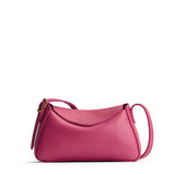 Wild Rose Small | Leather Crossbody with a flap and magnetic closure