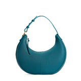 Aquarius Small | Crescent shaped shoulder bag with zipper closure and adjustable strap