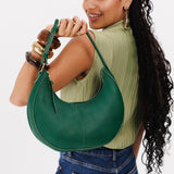 Bacalar Classic | Crescent shaped shoulder bag with zipper closure and adjustable strap