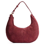 Red Panda Large | Crescent shaped shoulder bag with zipper closure and adjustable strap