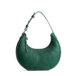 Bacalar*Small | Crescent shaped shoulder bag with zipper closure and adjustable strap