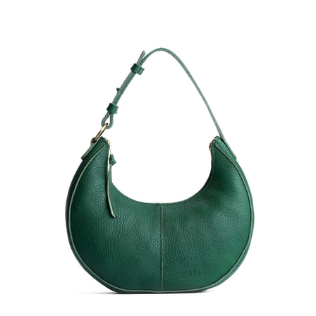 Bacalar*Small | Crescent shaped shoulder bag with zipper closure and adjustable strap