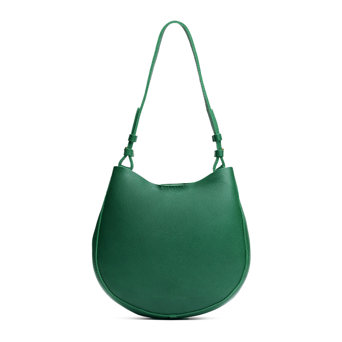 Bacalar*Medium | Rounded shoulder bag with adjustable strap on a white background