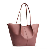 Sunkissed Oversized | Extra wide bucket shaped tote bag with matching leather handles