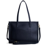 Night Owl Oversized East/West | Structured wide tote bag with overlapping panels and crossbody strap