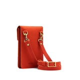 Paprika | Slim, phone-shaped crossbody purse with magnetic closure