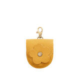 Sunshine | U shaped pouch with leather flower applique