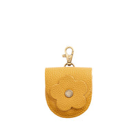 Sunshine | U shaped pouch with leather flower applique