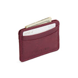 Cabernet | Minimalist leather wallet with card slots and PLG logo