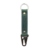 Evergreen Long | leather logo branded keychain 