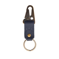 Night Owl*Short | leather logo branded keychain 