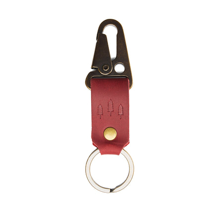 Phoenix*Short | leather logo branded keychain 